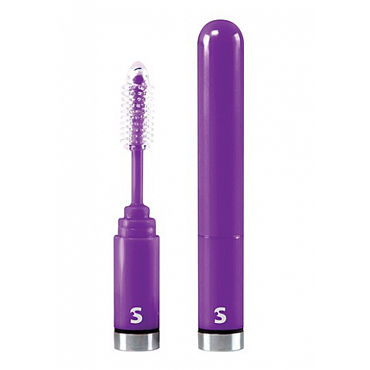 Shots Toys Eyelash Curler Brush, фиолетовый, Минивибратор в форме туши для ресниц
