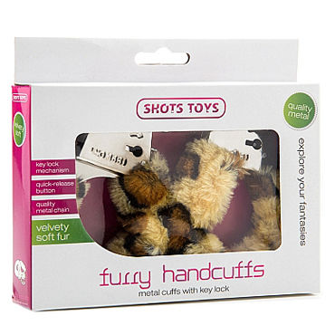 Shots Toys Furry Handcuffs Cheetah - фото, отзывы