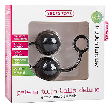 Shots Toys Geisha Twin Balls Deluxe, черные - фото, отзывы