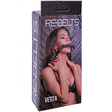 Rebelts Vesta, черный - Кляп-трензель - купить в секс шопе