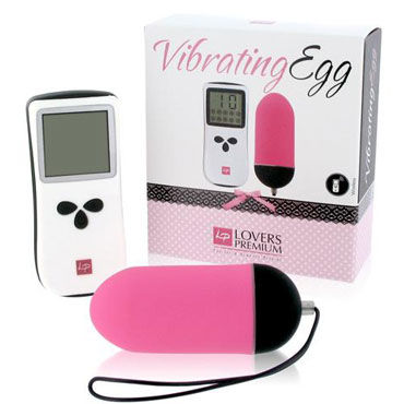 LoversPremium Vibrating Egg, розовое, Виброяйцо с беспроводным пультом управления