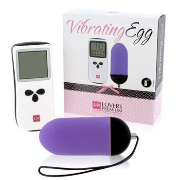 LoversPremium Vibrating Egg, фиолетовое, Виброяйцо с беспроводным пультом управления