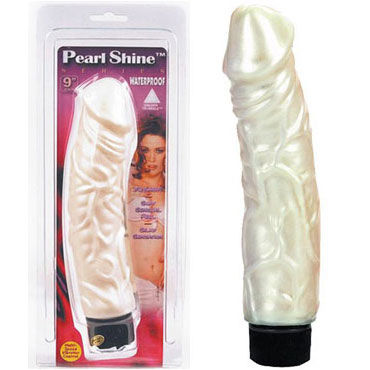 NMC Pearl Shine 23 см, белый, Вибратор реалистичной формы