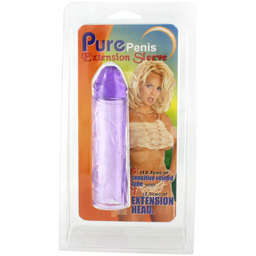 NMC Pure Penis Extension Sleeve, фиолетовая - Удлиняющая насадка на пенис - купить в секс шопе