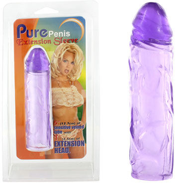 NMC Pure Penis Extension Sleeve, фиолетовая, Удлиняющая насадка на пенис