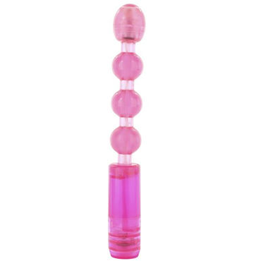 Pipedream Waterproof Flexible Anal Beads, розовый - фото, отзывы