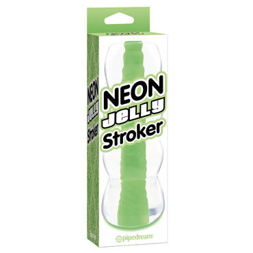 Pipedream Neon Jelly Stroker, зеленый - фото, отзывы