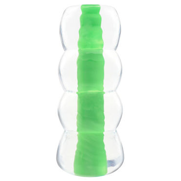 Pipedream Neon Jelly Stroker, зеленый, Компактный мастурбатор