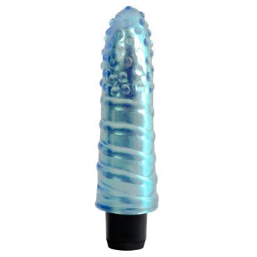 Pipedream Jelly Gems 5, синий, Супер мягкий мини вибратор