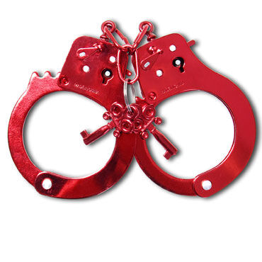 Pipedream Anodized Cuffs, красные - фото, отзывы