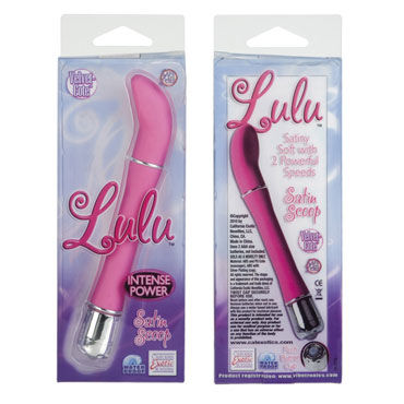 California Exotic Lulu Satin Scoop, розовый - Минивибратор с бархатистой поверхностью - купить в секс шопе