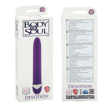 California Exotic Body & Soul Devotion, фиолетовый - Классический вибратор небольшого размера - купить в секс шопе