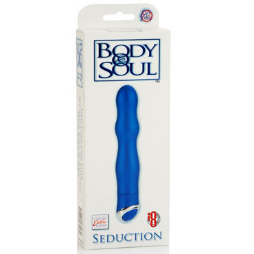 California Exotic Body & Soul Seduction, синий - Вибратор рельефной формы - купить в секс шопе