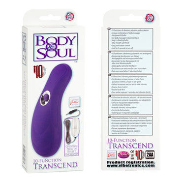 California Exotic Body & Soul 10-Function Transcend, фиолетовый - Вибромассажер и виброяйцо - купить в секс шопе