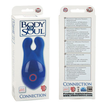 California Exotic Body & Soul Connection, синий - Клиторальный вибромассажер - купить в секс шопе