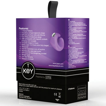 Jopen Key Pyxis, фиолетовый - Вибростимулятор на палец - купить в секс шопе
