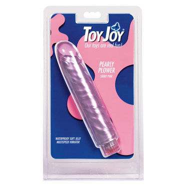 Toy Joy Pearly Plower Shiny, розовый, Перламутровый вибратор