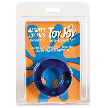Toy Joy Magnetic Joy Ring, синее, Эрекционное кольцо с магнитами