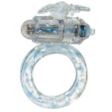Toy Joy Flutter-Ring, прозрачное, Эрекционное виброкольцо