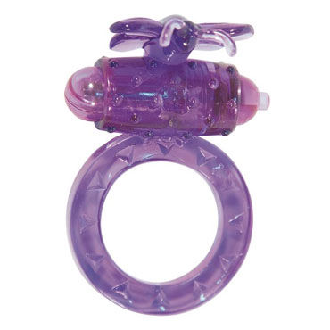 Toy Joy Flutter-Ring, фиолетовое, Эрекционное виброкольцо