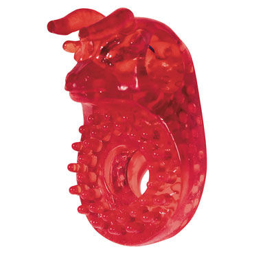 Toy Joy Bulls Eye Ring, красное, Эрекционное виброкольцо