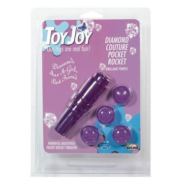 Toy Joy Diamond Pocket Rocket, фиолетовый - Вибростимулятор - купить в секс шопе