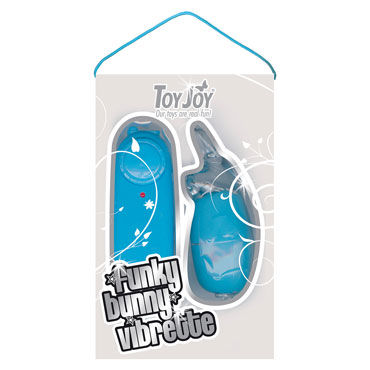 Toy Joy Funky Bunny Vibrette, голубой - фото, отзывы