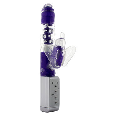 Toy Joy Funky Butterfly, фиолетовый, Многофункциональный вибратор