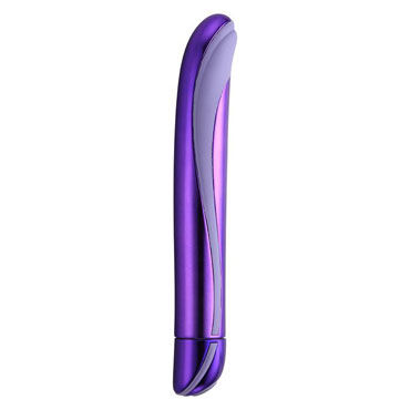 Vibe Therapy Exude, фиолетовый, Металлический вибратор с металлическими вставками