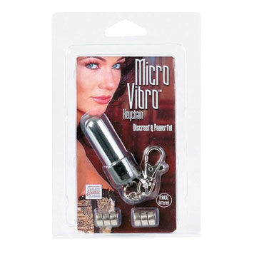 California Exotic Micro Vibro Keychains - Вибропуля на цепочке с карабином - купить в секс шопе