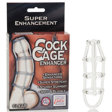 California Exotic Cock Cage Enhancers, прозрачная, Эрекционная насадка на пенис