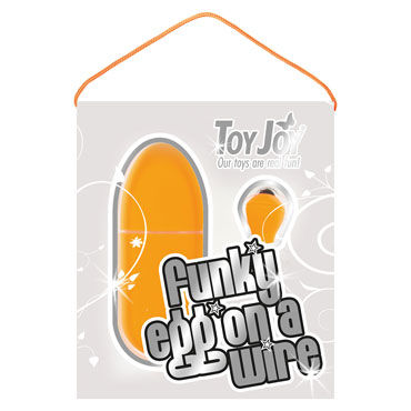 Toy Joy Funky Egg On A Wire, оранжевое - фото, отзывы