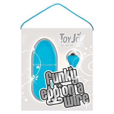 Toy Joy Funky Egg On A Wire, голубое - фото, отзывы
