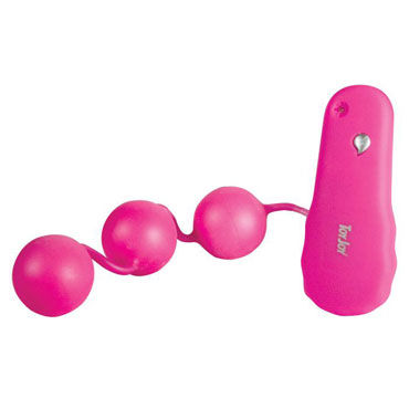 Toy Joy Power Balls, розовые, Вагинальные шарики с вибрацией