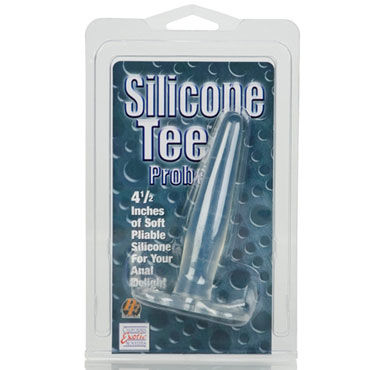 California Exotic Silicone Tee Probes, прозрачная - Анальная силиконовая втулка - купить в секс шопе
