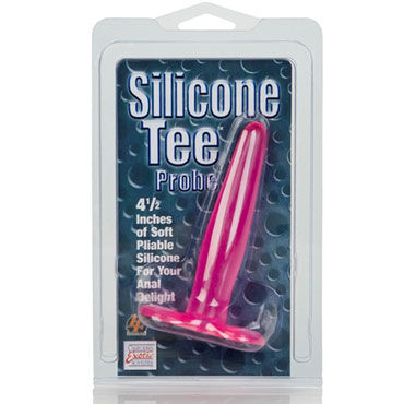 California Exotic Silicone Tee Probes, розовая - Анальная силиконовая втулка - купить в секс шопе