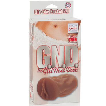 California Exotic G.N.D. The Girl Next Door, коричневый - Мастурбатор-вагина - купить в секс шопе