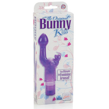 California Exotic The Original Bunny Kiss, фиолетовый - Вибратор с клиторальным стимулятором - купить в секс шопе