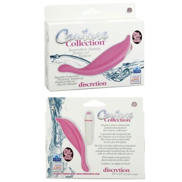 California Exotic Couture Collection Discretion, розовый - Дизайнерский вибратор в виде лепестка - купить в секс шопе