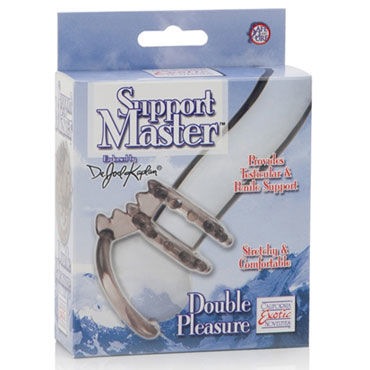 California Exotic Dr Joel Kaplan Support Master Double Pleasure - Двойное эрекционное кольцо - купить в секс шопе