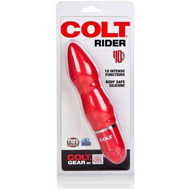 California Exotic Colt Rider, красный - Анальный вибратор, 10 функций - купить в секс шопе