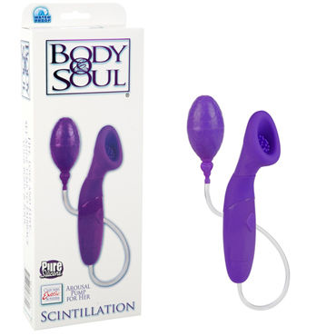 California Exotic Body & Soul Scintillation, фиолетовый, Клиторальный стимулятор с присоской