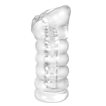 Pipedream Extreme Ribbed See Thru Stroker - фото, отзывы