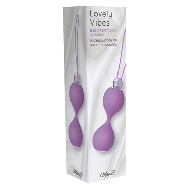 Mae B Lovely Vibes Love Balls, фиолетовые - Вагинальные шарики с гладкой поверхностью - купить в секс шопе