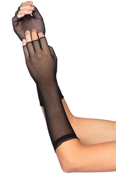 Leg Avenue Fingerless Gloves, Перчатки в мелкую сеточку