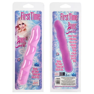 California Exotic First Time Power Swirls, розовый - Вибратор спиралевидной формы - купить в секс шопе