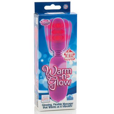 California Exotic Warm-n-Glow, розовый - Вибромассажер с гнущейся головкой - купить в секс шопе