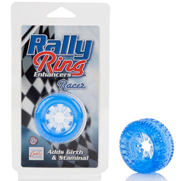 California Exotic Rally Ring Enhancers Racer Rings, синее, Эрекционное кольцо в форме автомобильной шины