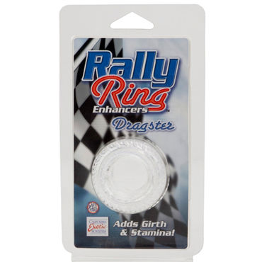 California Exotic Rally Ring Enhancers Dragster Rings, прозрачное, Эрекционное кольцо в форме автомобильной шины и другие товары California Exotic с фото