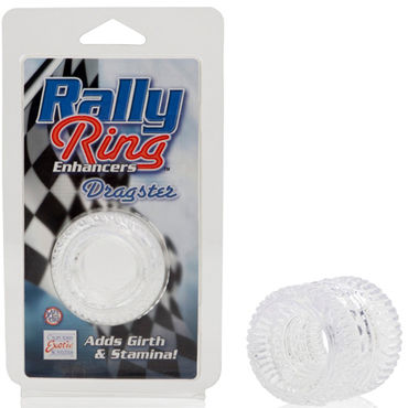 California Exotic Rally Ring Enhancers Dragster Rings, прозрачное, Эрекционное кольцо в форме автомобильной шины